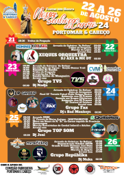Cartaz Festas em Honra de Nossa Senhora do Carmo 2024 - Mira