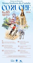 Cartaz Festas em honra de Nossa Senhora do Castelo 2026 - Coruche