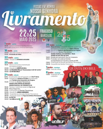 Cartaz Festas em Honra de Nossa Senhora do Livramento 2025 - Barcelos