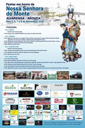Cartaz Festas em honra de Nossa Senhora do Monte 2026 - Alvarenga
