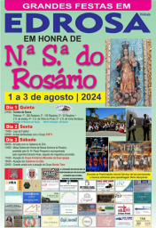 Cartaz Festas em Honra de Nossa Senhora do Rosário 2024 - Edrosa