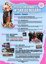 Cartaz Festas em Honra de Nossa Senhora do Rosário 2024 - Fermentões