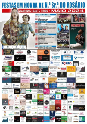 Cartaz Festas em Honra de Nossa Senhora do Rosário 2024 - Vilarinho