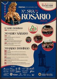 Cartaz Festas em honra de Nossa Senhora do Rosário 2026 - Vale São Cosme