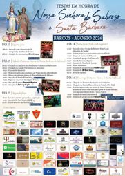 Cartaz Festas em honra de Nossa Senhora do Sabroso e Santa Bárbara 2026 - Barcos