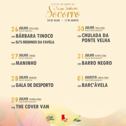 Cartaz Festas em Honra de Nossa Senhora do Socorro 2024 - Peso da Régua