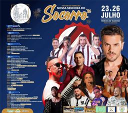 Cartaz Festas em honra de Nossa Senhora do Socorro 2026 - Paredes de Viadores