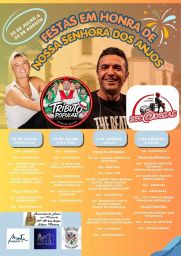 Cartaz Festas em honra de Nossa Senhora dos Anjos 2026 - Alhos Vedros