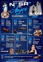 Cartaz Festas em honra de Nossa Senhora dos Anjos 2026 - Soza