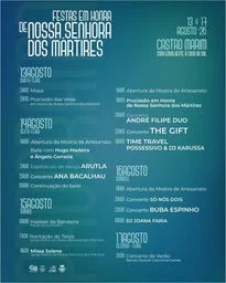 Cartaz Festas em honra de Nossa Senhora dos Mártires 2026 - Castro Marim