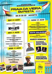 Cartaz Festas em honra de Nossa Senhora dos Navegantes e S. Pedro 2026 - Praia da Vieira