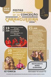 Cartaz Festas em honra de Nossa Srª. da Conceição 2026 - Caranguejeira