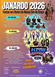 Cartaz Festas em Honra de Nossa Sra da Graça 2026 - Janardo