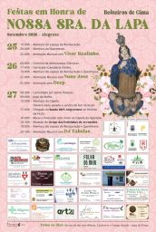 Cartaz Festas em honra de Nossa Sra. da Lapa 2026 - Alegrete