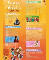 Cartaz Festas em Honra de Nossa Sra. da Oliveira 2026 - Canha