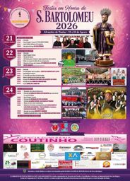 Cartaz Festas em Honra de S. Bartolomeu 2026 - Alvações do Tanha