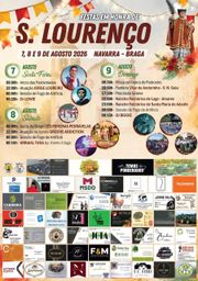 Cartaz Festas em honra de S. Lourenço 2026 - Navarra