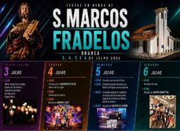 Cartaz Festas em honra de S. Marcos 2026 - Fradelos