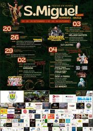 Cartaz Festas em honra de S. Miguel 2026 - Morreira