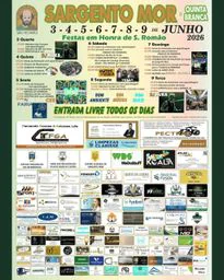 Cartaz Festas em Honra de S. Romão 2026 - Sargento Mor