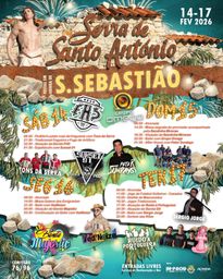 Cartaz Festas em honra de S. Sebastião 2026 - Serra de Santo António