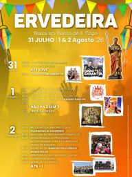 Cartaz Festas em honra de S. Tiago 2026 - Ervedeira