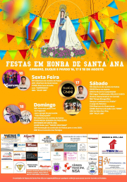 Cartaz Festas em Honra de Santa Ana 2024 - Nisa