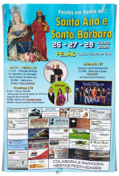 Cartaz Festas em Honra de Santa Ana 2024 - Pejão