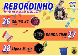 Cartaz Festas em Honra de Santa Ana 2024 - Rebordinho