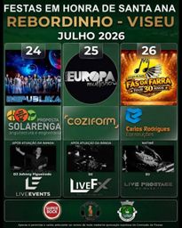 Cartaz Festas em honra de Santa Ana 2026 - Rebordinho