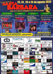 Cartaz Festas em Honra de Santa Bárbara 2024 - Góis