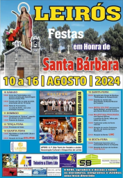 Cartaz Festas em Honra de Santa Bárbara 2024 - Vila Real