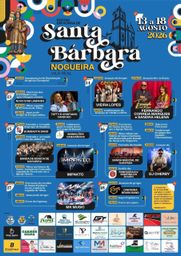 Cartaz Festas em honra de Santa Bárbara 2026 - Nogueira