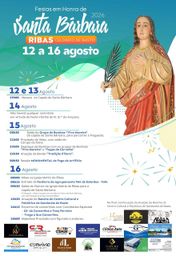 Cartaz Festas em Honra de Santa Bárbara 2026 - Ribas
