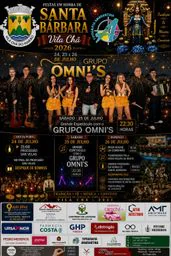 Cartaz Festas em Honra de Santa Bárbara 2026 - Vila Chã