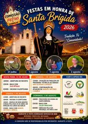 Cartaz Festas em honra de Santa Brígida 2026 - Marmelar