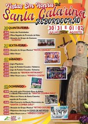Cartaz Festas em honra de Santa Catarina 2026 - Rebordochão