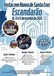Cartaz Festas em honra de Santa Cruz 2026 - Escandarão
