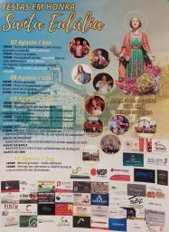 Cartaz Festas em honra de Santa Eulália 2026 - Vila Chã