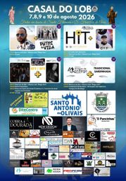Cartaz Festas em honra de Santa Filomena e S. Francisco de Assis 2026 - Casal do Lobo