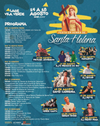Cartaz Festas em Honra de Santa Helena 2025 - Lage