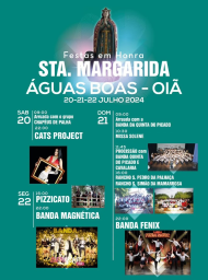 Cartaz Festas em Honra de Santa Margarida 2024 - Águas Boas
