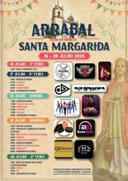 Cartaz Festas em honra de Santa Margarida 2026 - Arrabal