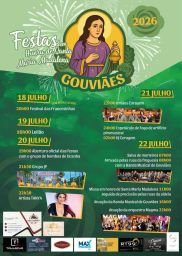 Cartaz Festas em honra de Santa Maria Madalena 2026 - Gouvães