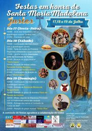 Cartaz Festas em honra de Santa Maria Madalena 2026 - Justes