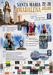 Cartaz Festas em honra de Santa Maria Madalena 2026 - Madalena