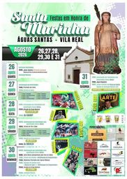 Cartaz Festas em Honra de Santa Marinha 2026 - Águas Santas