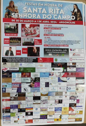 Cartaz Festas em Honra de Santa Rita 2024 - Argoncilhe