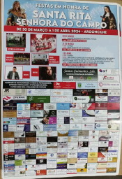 Cartaz Festas em Honra de Santa Rita 2024 - Argoncilhe