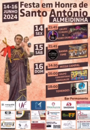 Cartaz Festas em Honra de Santo António 2024 - Almeidinha